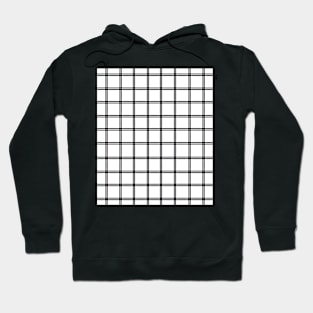 Black and White Grid Hoodie